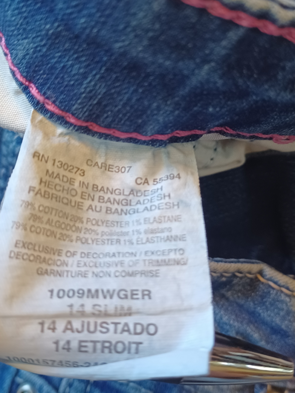 Wrangler Bootcut Jeans Youth Girls Size 14 Slim - Picture 3 of 7